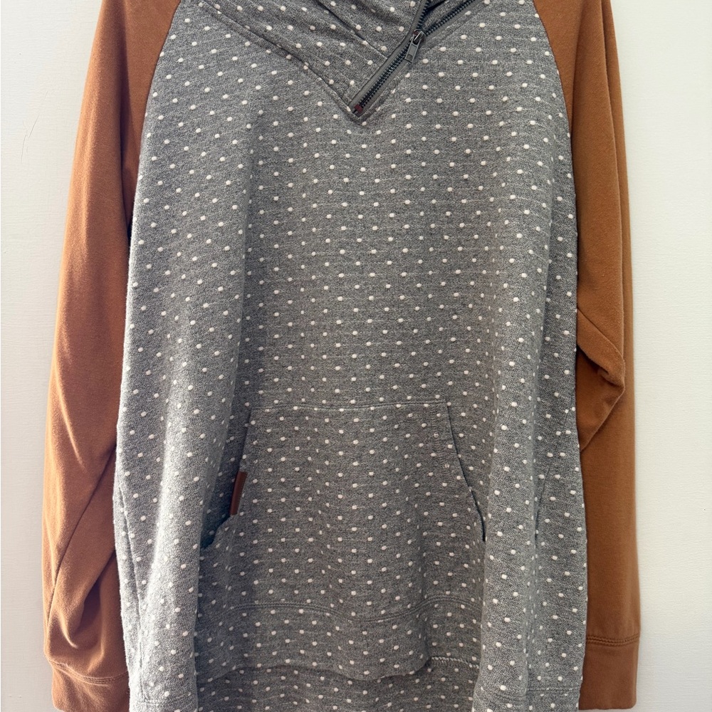 Maurices Gray and Brown Men's Hoodie